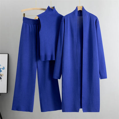 3-Piece Vintage Knit Cardigan Set