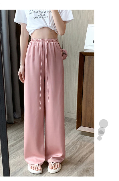 Silk Wide Leg Trousers