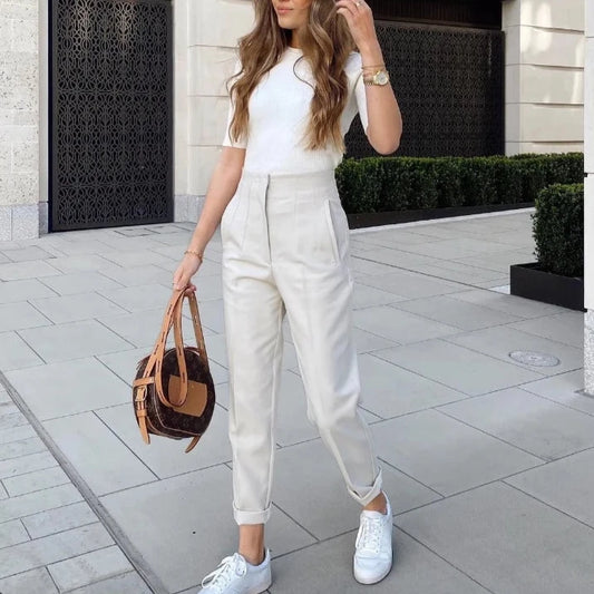 Tailored High-Waist Pants