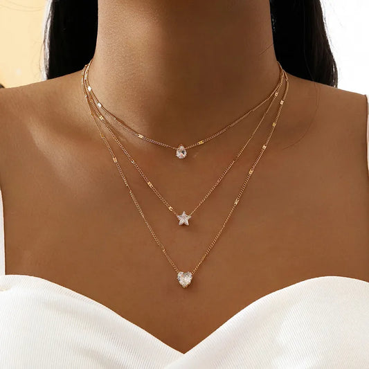 Multilayer Pendent Necklace